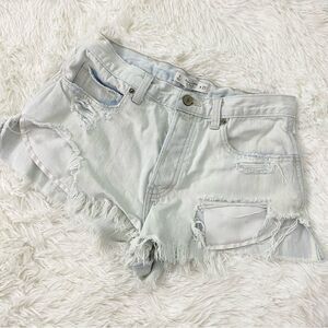 Y2k Vintage Abercrombie & Fitch Light Blue Low Rise Denim Shorts